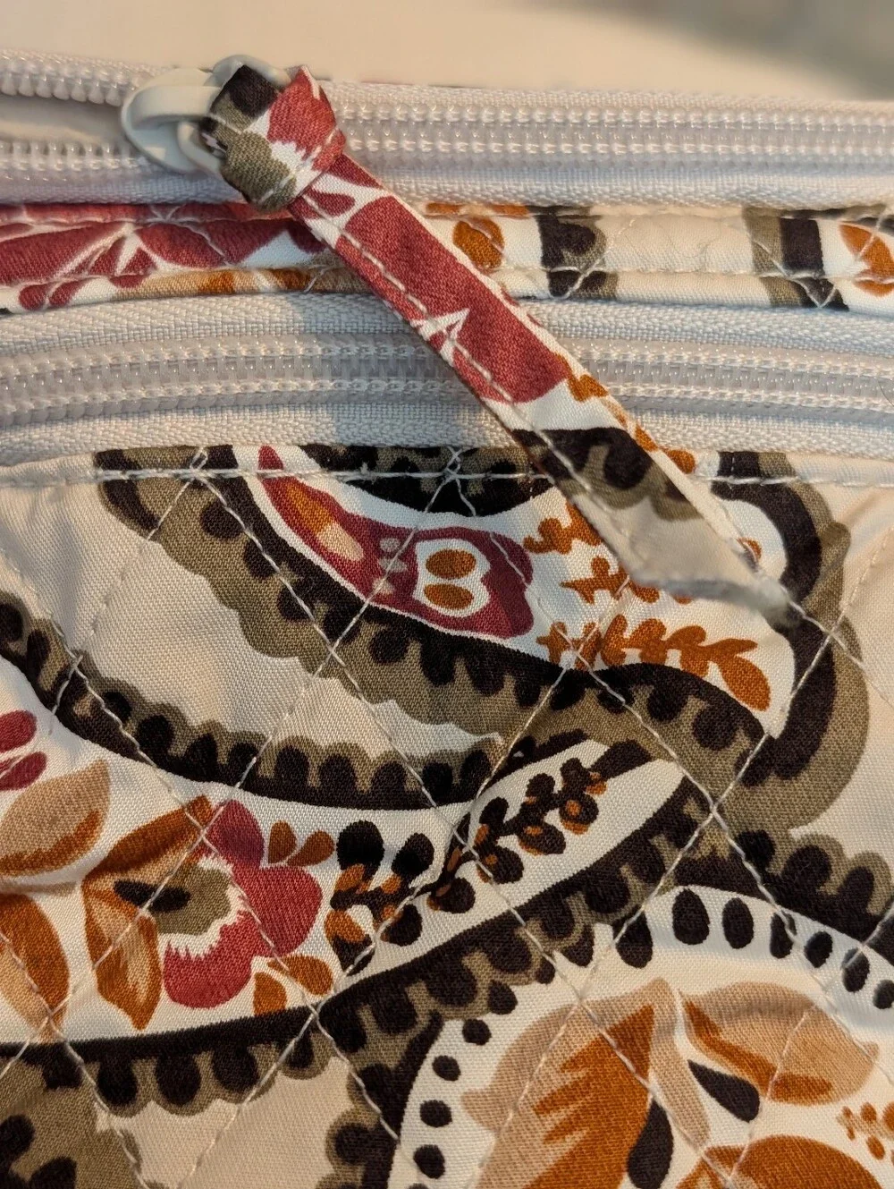 Vera Bradley Brush Up Cosmetic Case Blooming Paisley